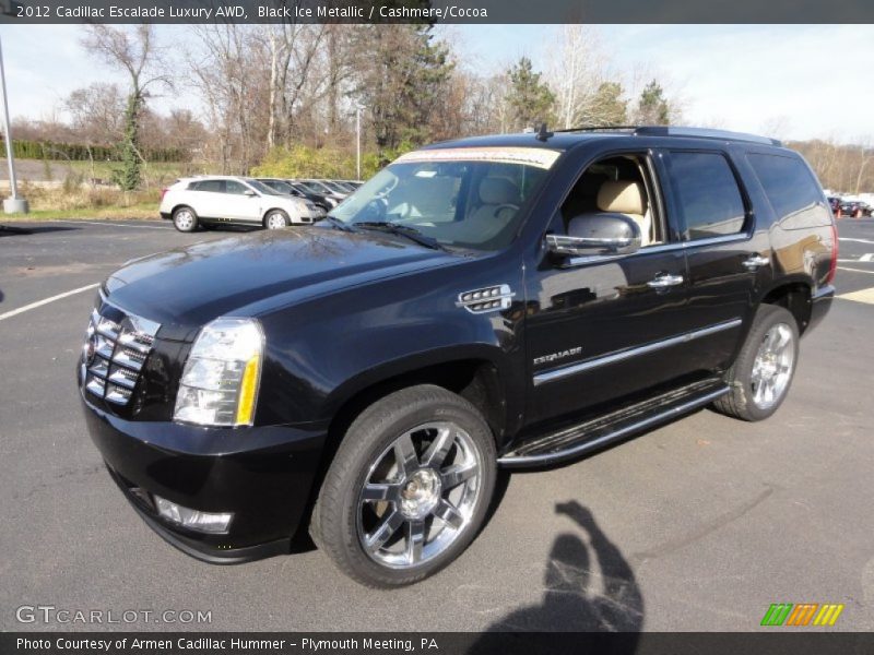 Black Ice Metallic / Cashmere/Cocoa 2012 Cadillac Escalade Luxury AWD