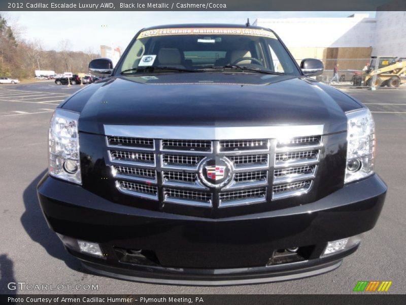 Black Ice Metallic / Cashmere/Cocoa 2012 Cadillac Escalade Luxury AWD