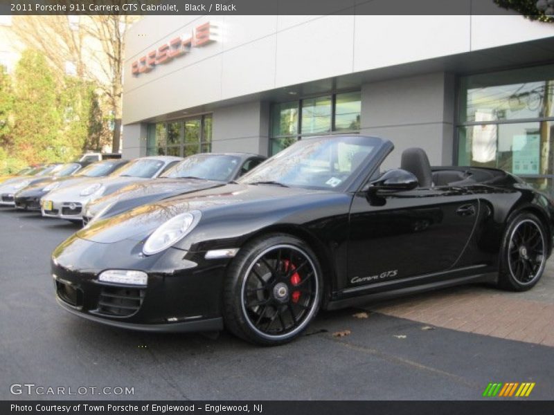 Black / Black 2011 Porsche 911 Carrera GTS Cabriolet