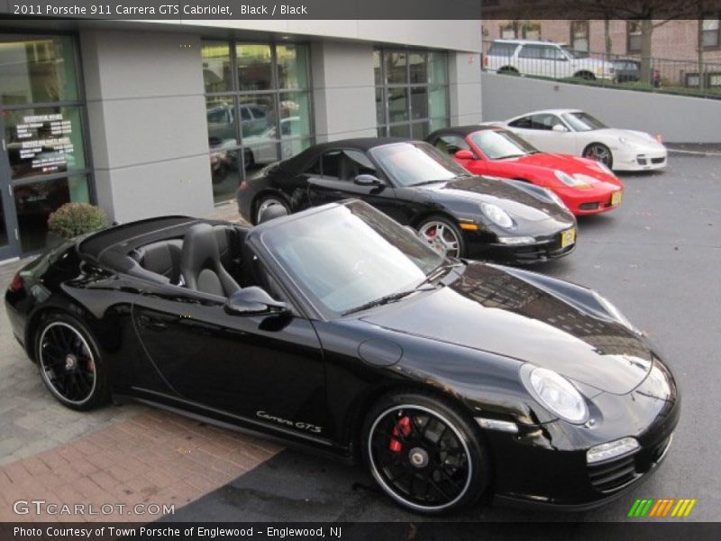 Black / Black 2011 Porsche 911 Carrera GTS Cabriolet