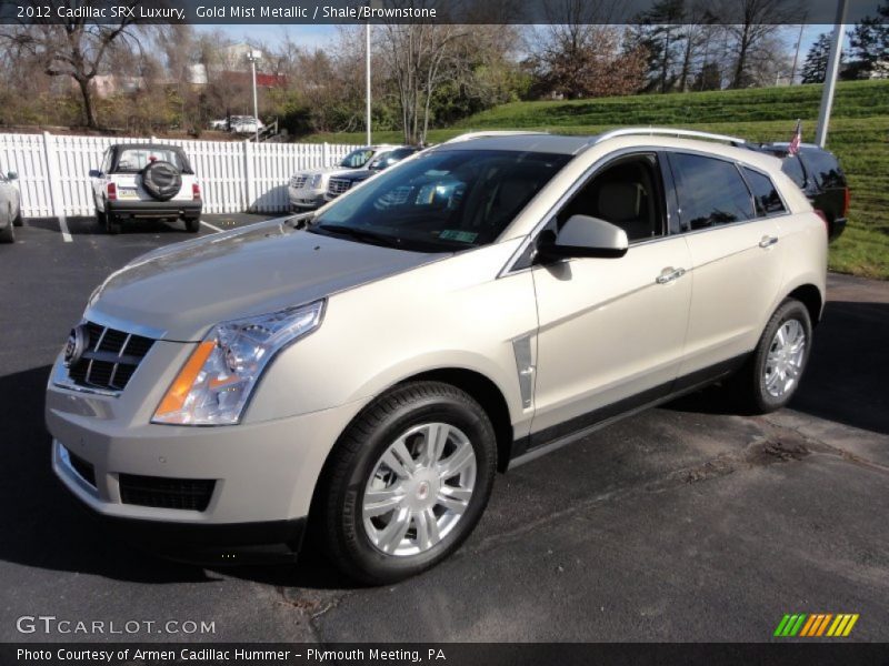 Gold Mist Metallic / Shale/Brownstone 2012 Cadillac SRX Luxury