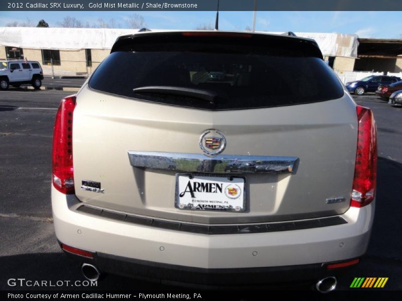 Gold Mist Metallic / Shale/Brownstone 2012 Cadillac SRX Luxury