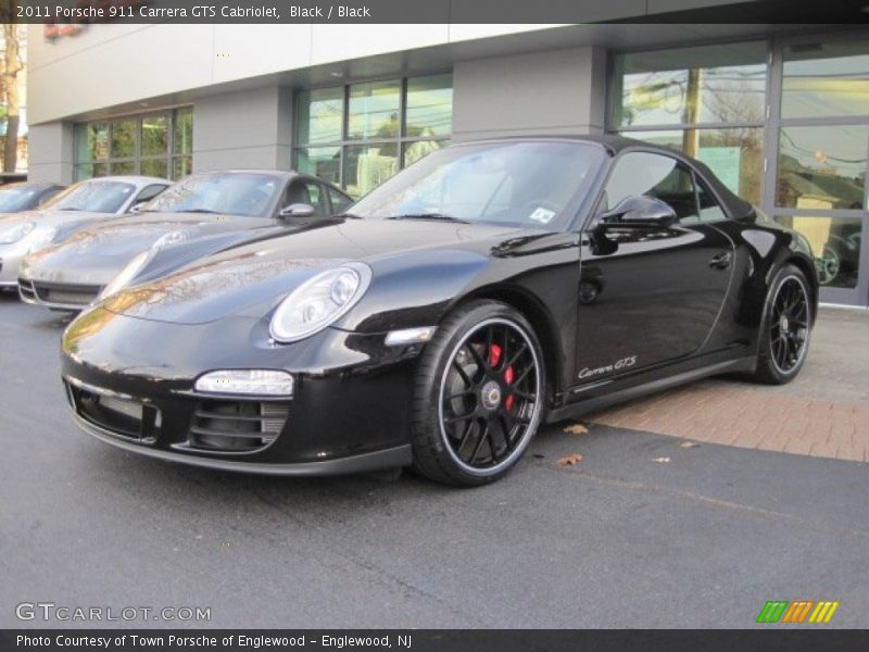 Black / Black 2011 Porsche 911 Carrera GTS Cabriolet