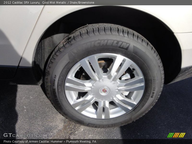 Gold Mist Metallic / Shale/Brownstone 2012 Cadillac SRX Luxury