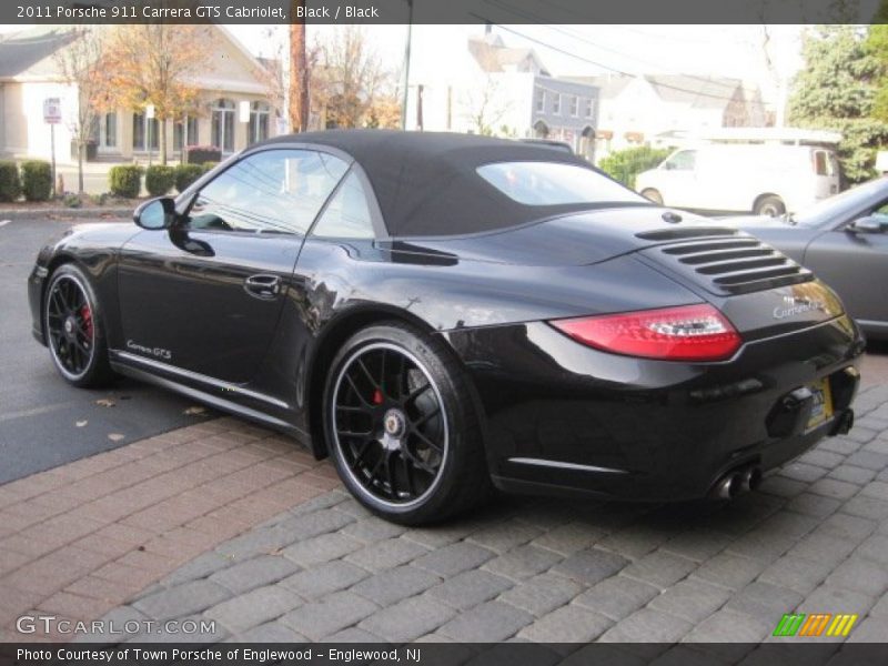 Black / Black 2011 Porsche 911 Carrera GTS Cabriolet