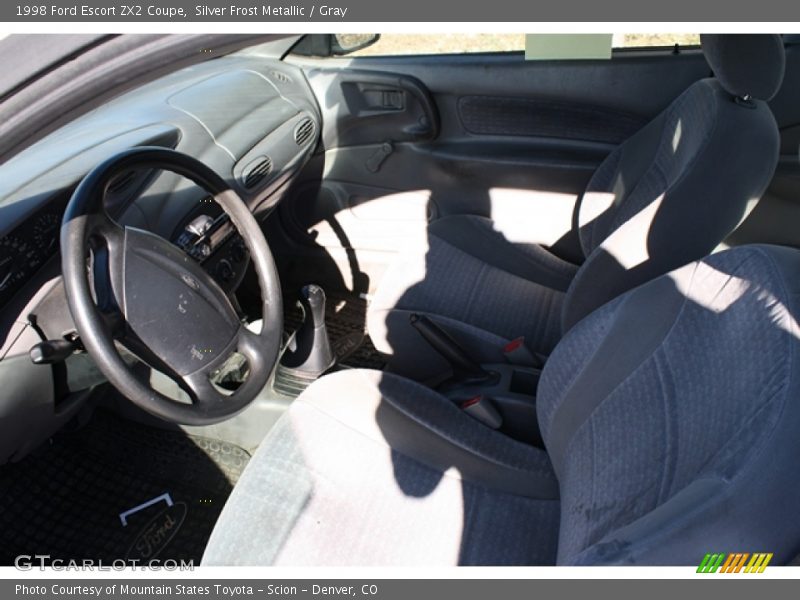 Silver Frost Metallic / Gray 1998 Ford Escort ZX2 Coupe