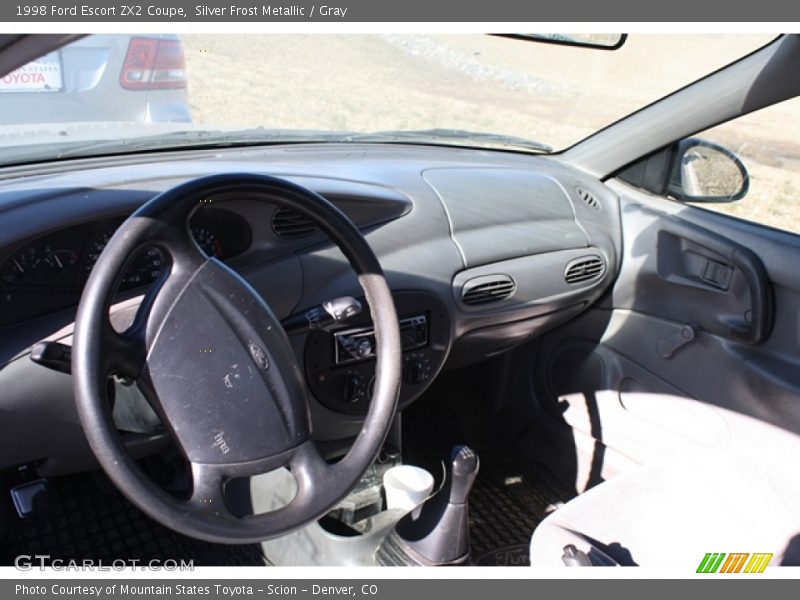 Silver Frost Metallic / Gray 1998 Ford Escort ZX2 Coupe