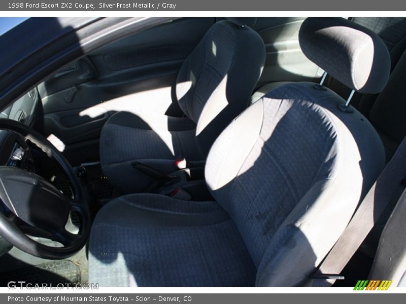 Silver Frost Metallic / Gray 1998 Ford Escort ZX2 Coupe