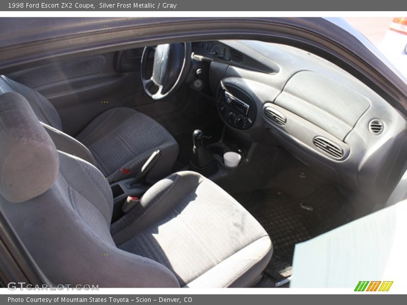 Silver Frost Metallic / Gray 1998 Ford Escort ZX2 Coupe