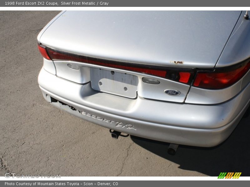 Silver Frost Metallic / Gray 1998 Ford Escort ZX2 Coupe