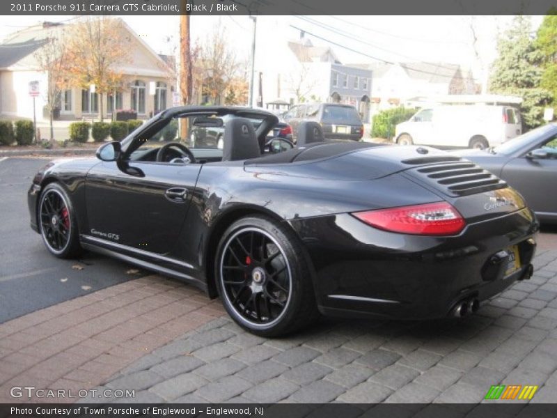 Black / Black 2011 Porsche 911 Carrera GTS Cabriolet