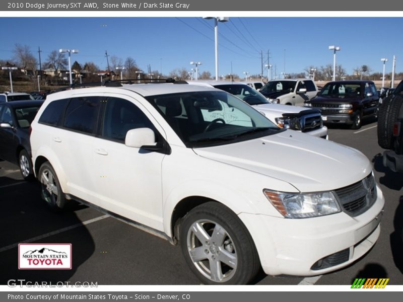 Stone White / Dark Slate Gray 2010 Dodge Journey SXT AWD