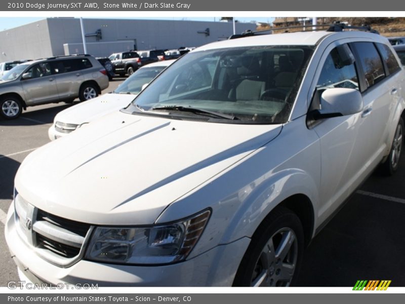 Stone White / Dark Slate Gray 2010 Dodge Journey SXT AWD