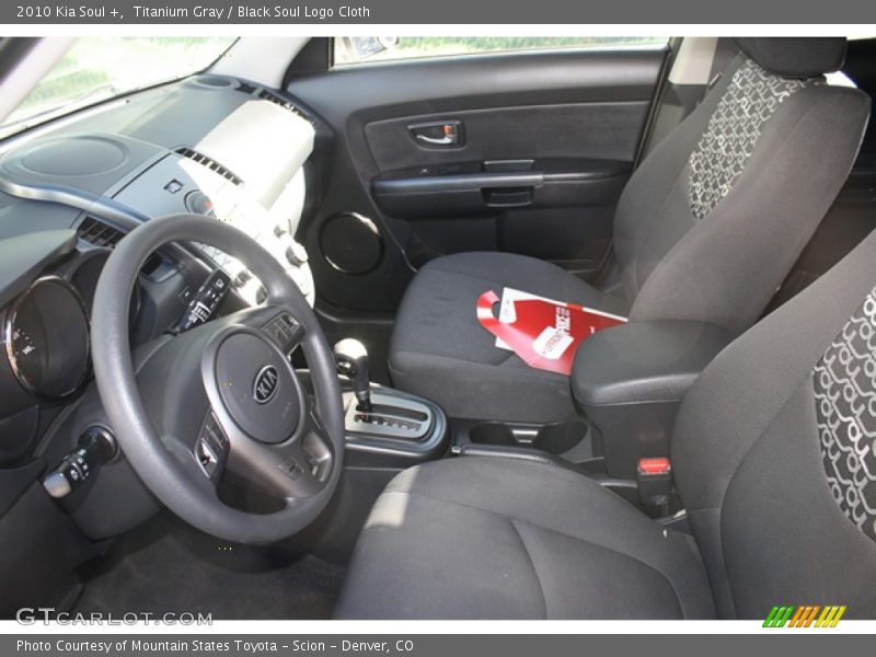 Titanium Gray / Black Soul Logo Cloth 2010 Kia Soul +