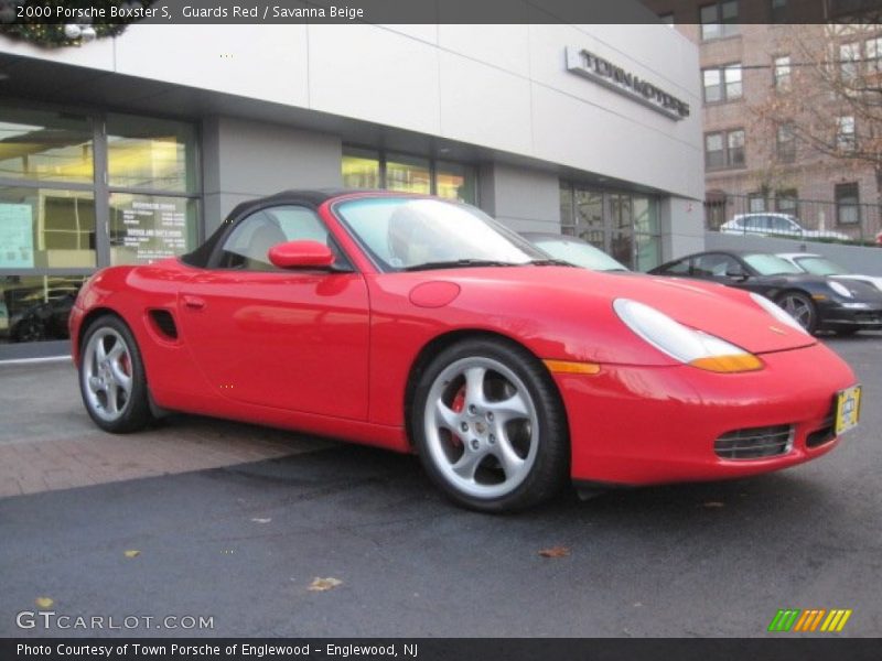 Guards Red / Savanna Beige 2000 Porsche Boxster S
