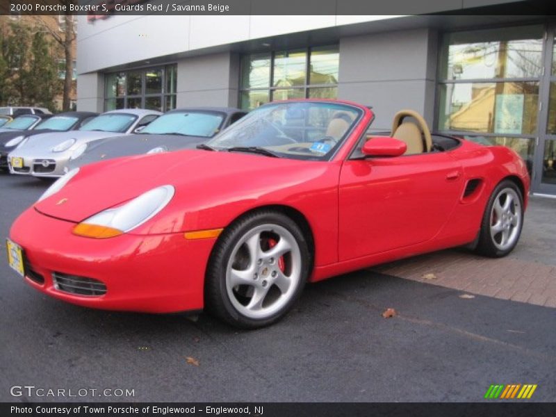Guards Red / Savanna Beige 2000 Porsche Boxster S