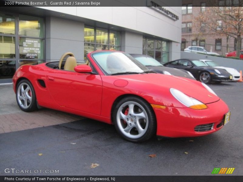 Guards Red / Savanna Beige 2000 Porsche Boxster S