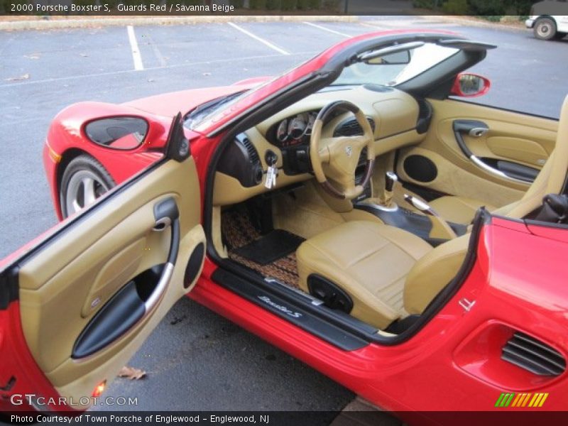 Guards Red / Savanna Beige 2000 Porsche Boxster S
