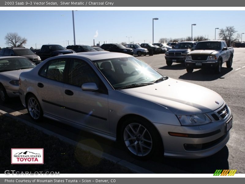 Silver Metallic / Charcoal Grey 2003 Saab 9-3 Vector Sedan