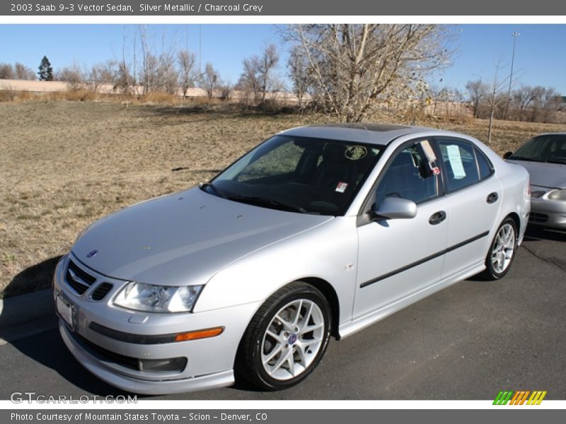 Silver Metallic / Charcoal Grey 2003 Saab 9-3 Vector Sedan