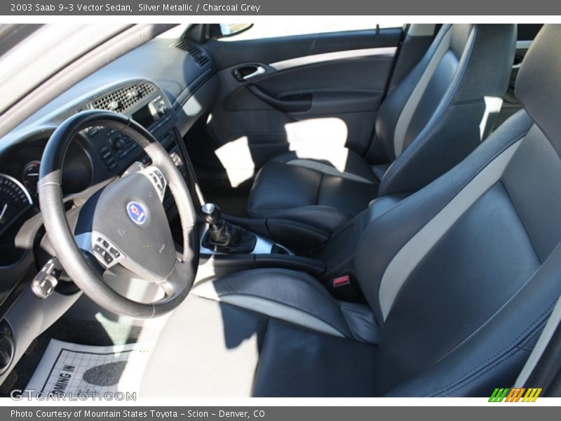 Silver Metallic / Charcoal Grey 2003 Saab 9-3 Vector Sedan