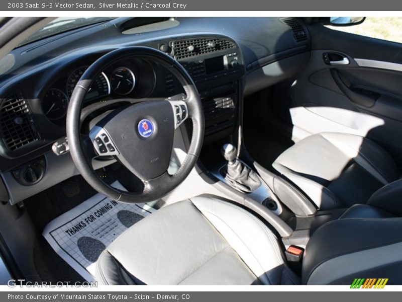Silver Metallic / Charcoal Grey 2003 Saab 9-3 Vector Sedan