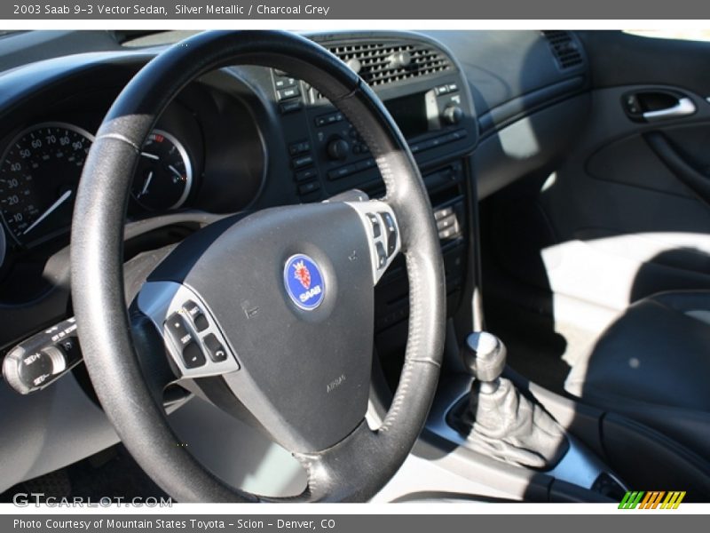Silver Metallic / Charcoal Grey 2003 Saab 9-3 Vector Sedan