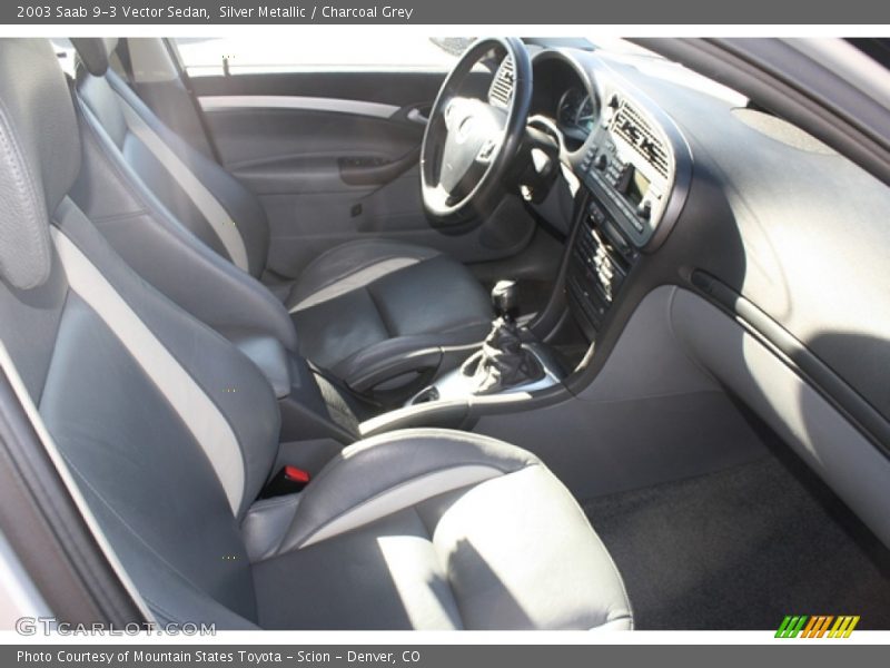 Silver Metallic / Charcoal Grey 2003 Saab 9-3 Vector Sedan