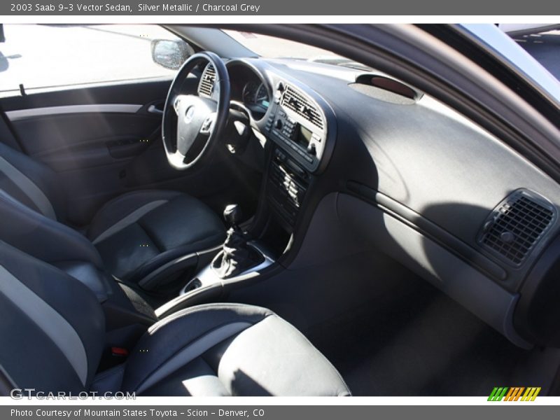 Silver Metallic / Charcoal Grey 2003 Saab 9-3 Vector Sedan