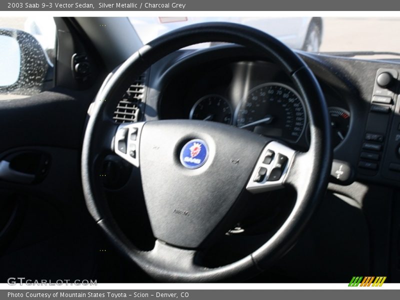 Silver Metallic / Charcoal Grey 2003 Saab 9-3 Vector Sedan