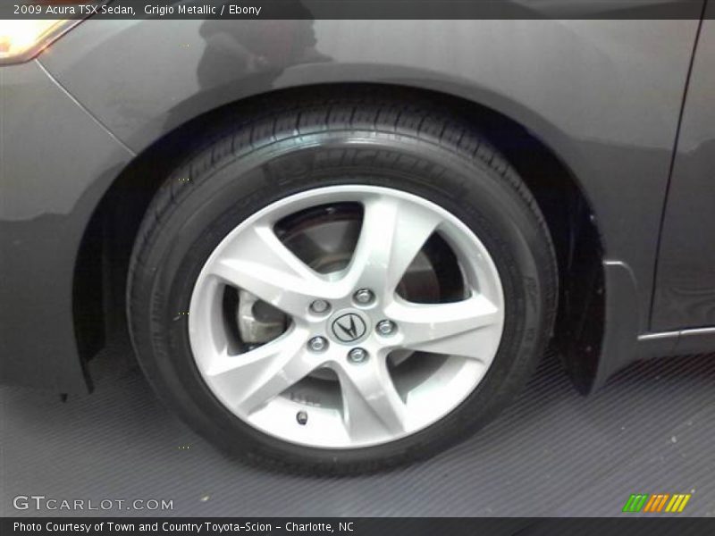 Grigio Metallic / Ebony 2009 Acura TSX Sedan