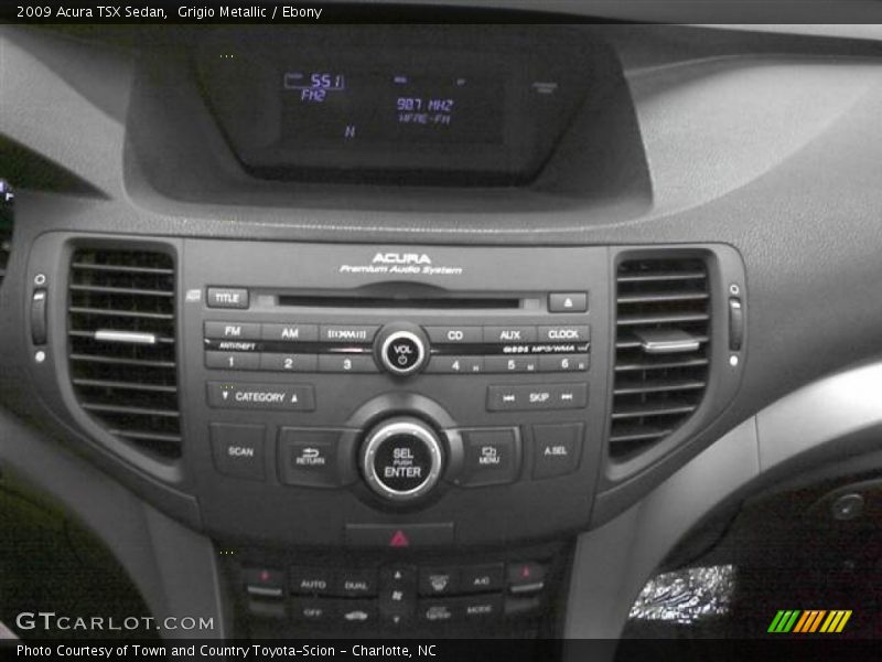 Grigio Metallic / Ebony 2009 Acura TSX Sedan