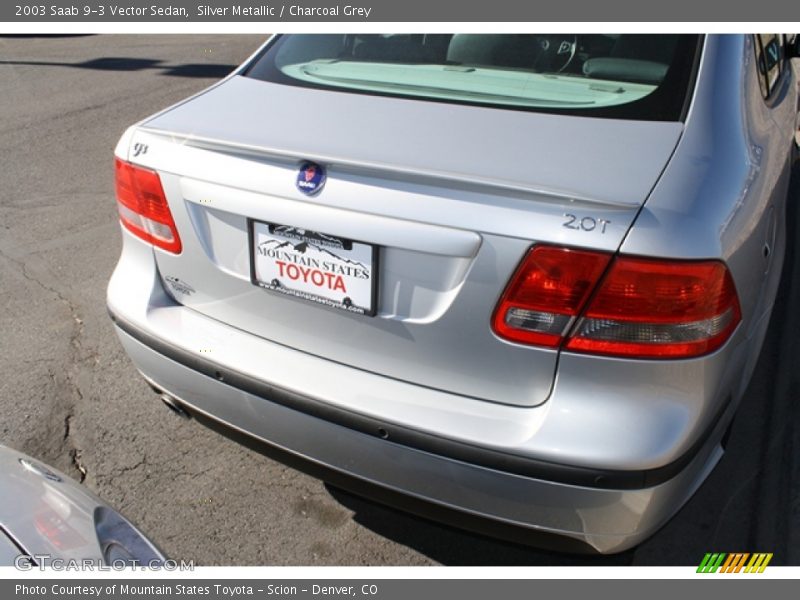 Silver Metallic / Charcoal Grey 2003 Saab 9-3 Vector Sedan