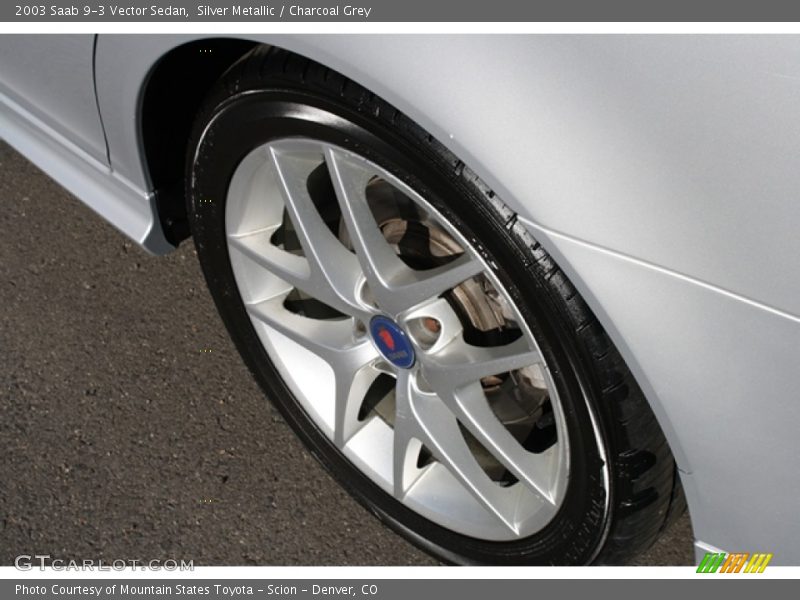Silver Metallic / Charcoal Grey 2003 Saab 9-3 Vector Sedan