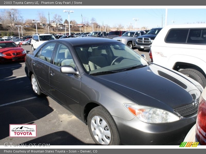 Phantom Gray Pearl / Stone 2003 Toyota Camry LE