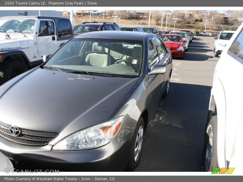 Phantom Gray Pearl / Stone 2003 Toyota Camry LE