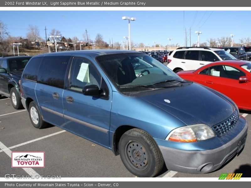 Light Sapphire Blue Metallic / Medium Graphite Grey 2002 Ford Windstar LX