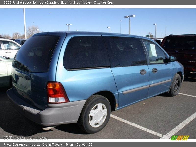 Light Sapphire Blue Metallic / Medium Graphite Grey 2002 Ford Windstar LX