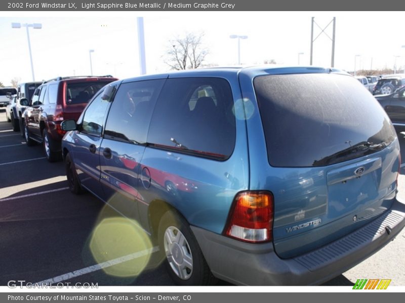 Light Sapphire Blue Metallic / Medium Graphite Grey 2002 Ford Windstar LX