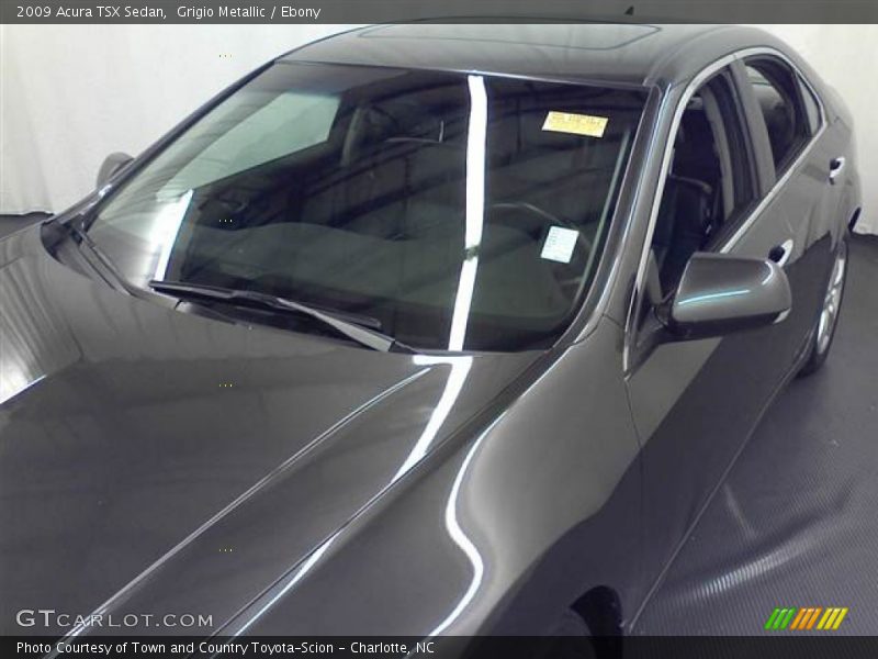 Grigio Metallic / Ebony 2009 Acura TSX Sedan