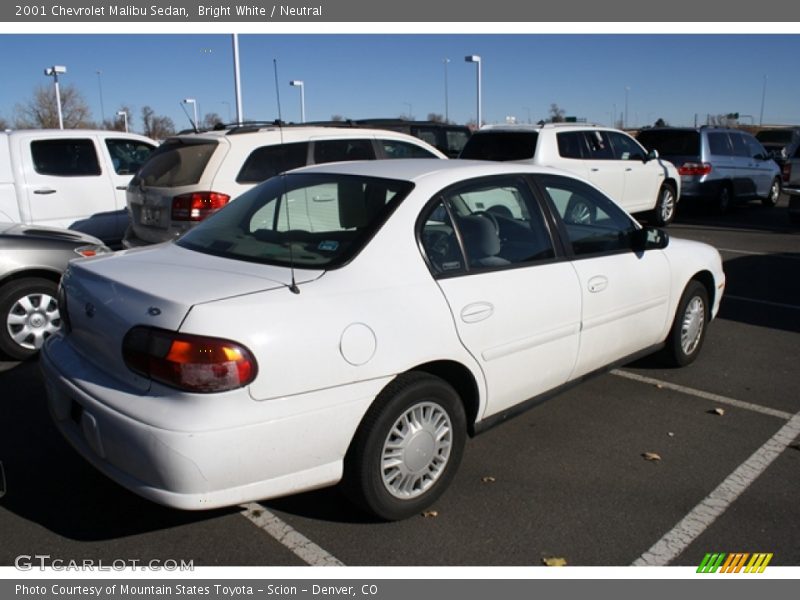 Bright White / Neutral 2001 Chevrolet Malibu Sedan