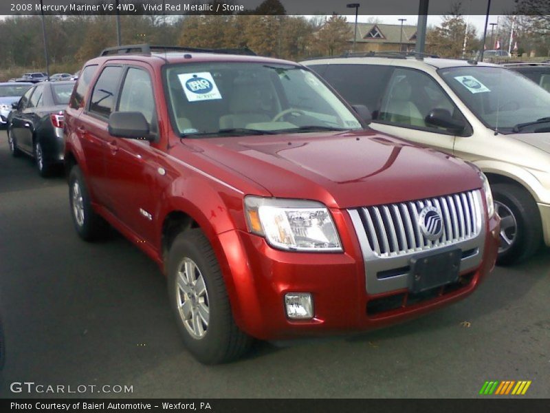 Vivid Red Metallic / Stone 2008 Mercury Mariner V6 4WD