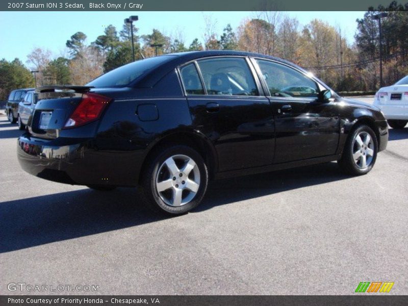Black Onyx / Gray 2007 Saturn ION 3 Sedan