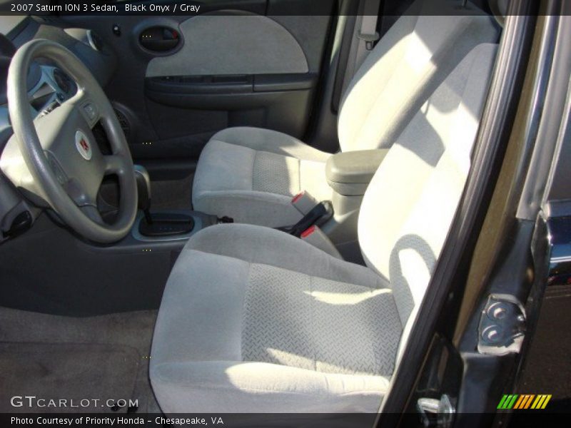 Black Onyx / Gray 2007 Saturn ION 3 Sedan