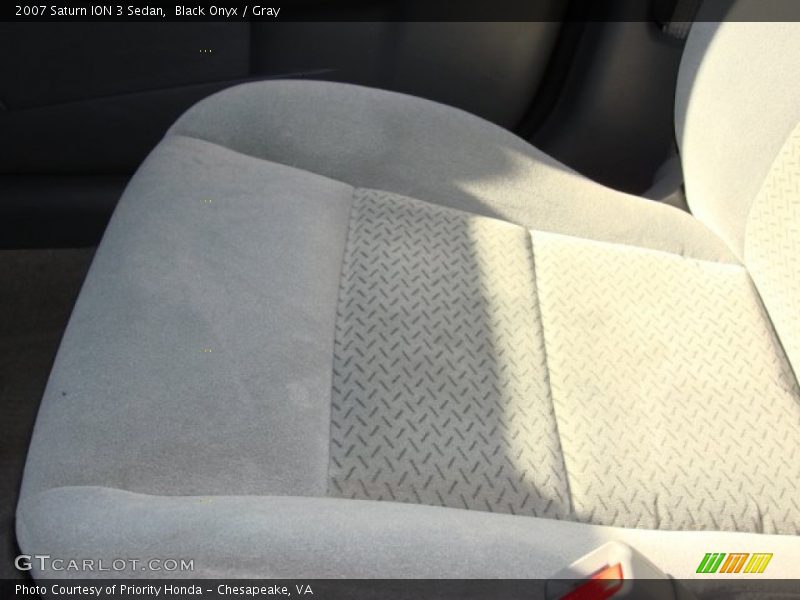 Black Onyx / Gray 2007 Saturn ION 3 Sedan