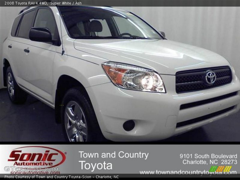 Super White / Ash 2008 Toyota RAV4 4WD