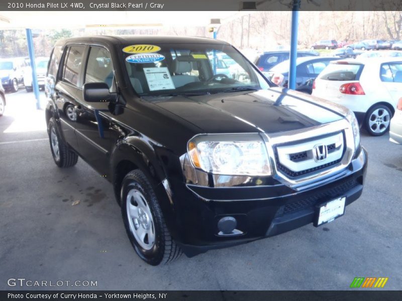 Crystal Black Pearl / Gray 2010 Honda Pilot LX 4WD