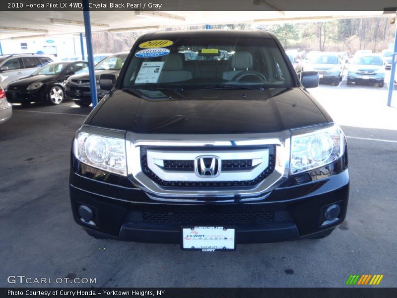 Crystal Black Pearl / Gray 2010 Honda Pilot LX 4WD
