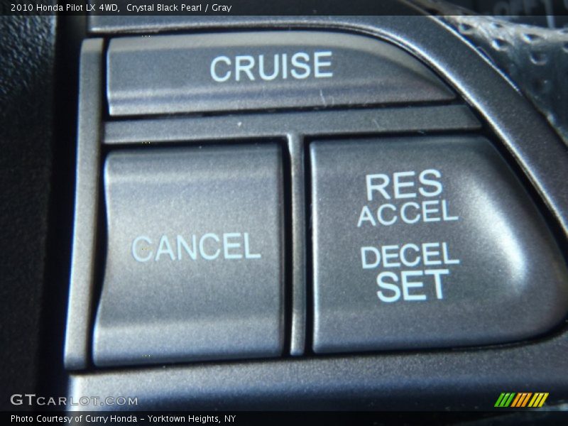 Crystal Black Pearl / Gray 2010 Honda Pilot LX 4WD
