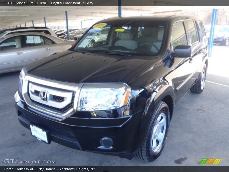 Crystal Black Pearl / Gray 2010 Honda Pilot LX 4WD